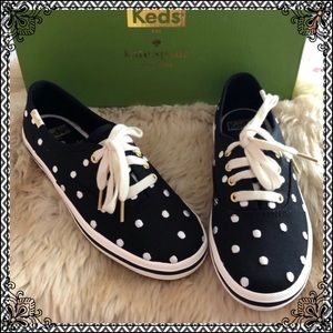 KEDS for Kate Spade ♠️ Black Dot NWT Size 13 shoe